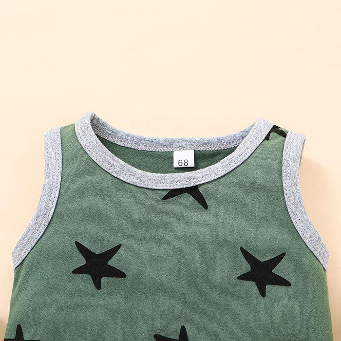 Infant Cartoon Star Pattern Bodysuit