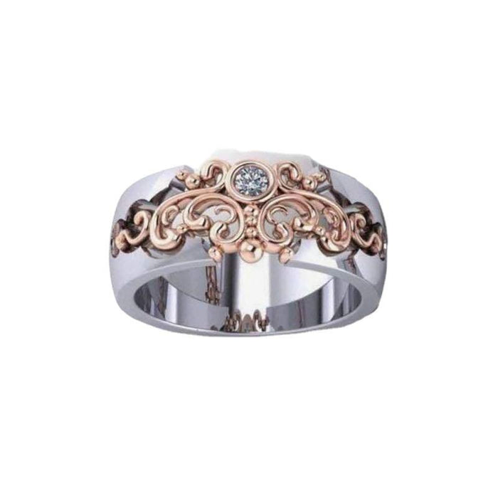 Fashion Classic Pattern Hollow Ring Female Jewelry