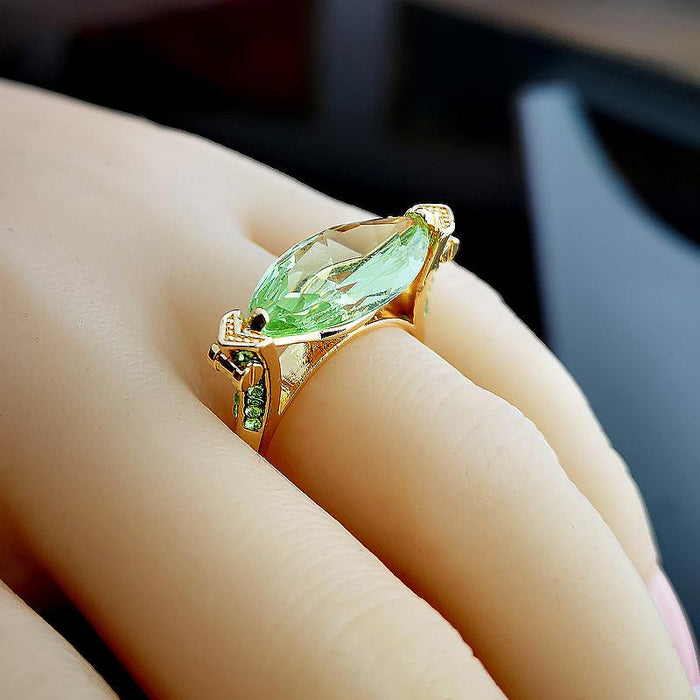 Women's Personalized horse eye zircon ring