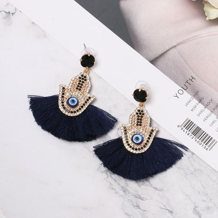 New fan tassel female Earrings accessories