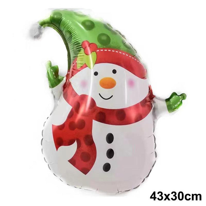 Christmas Foil Santa Claus Snowman Elk Balloons