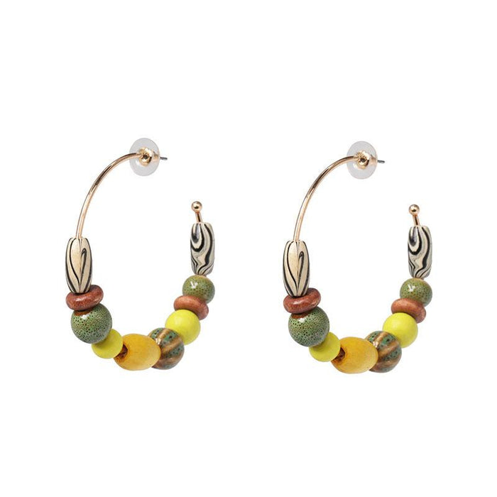 New Retro Style Wooden Women's Earrings Accessories