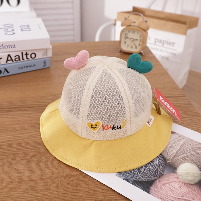 Summer Cute Baby Colorful Love Children's Fisherman Net Hat