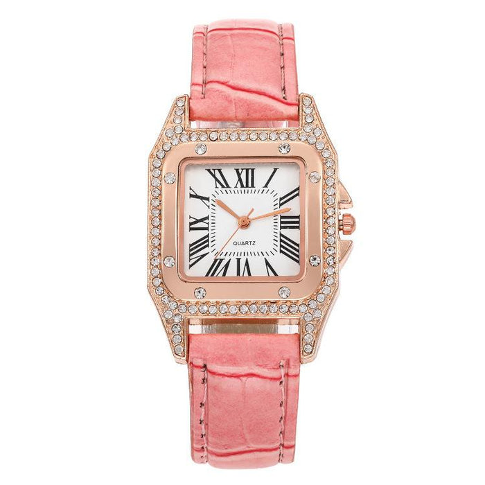 Fashion Women Wristwatch Leather Band Quartz Casual Clock LLZ20795