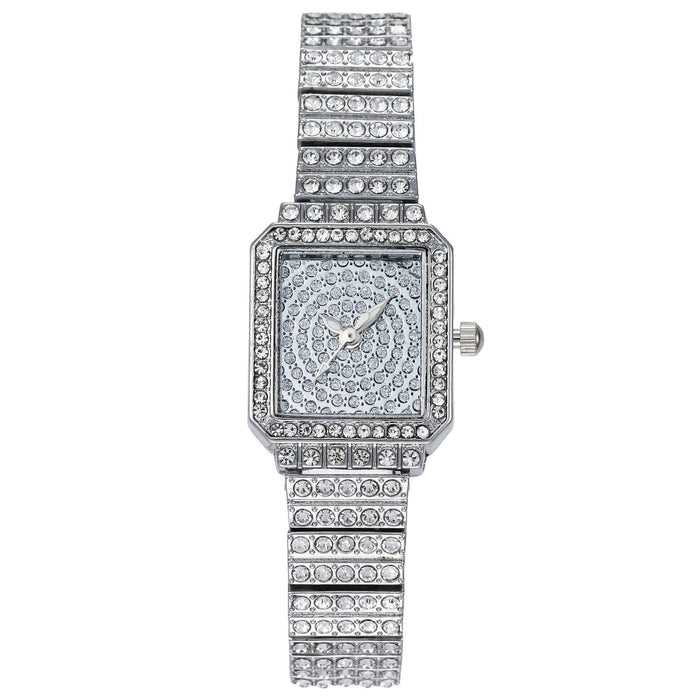 Women Watch Rhinestone Steel Quartz Fashion Wristwatch LLZ13883