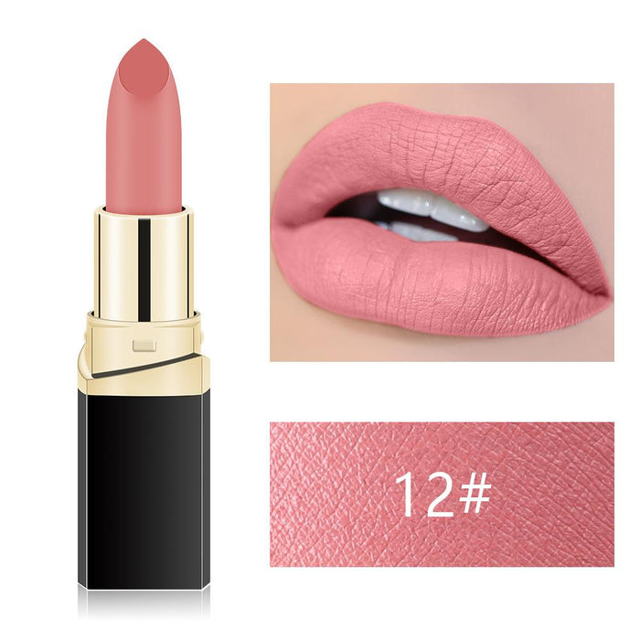 Matte fog face velvet lipstick is not easy to decolour black pipe lipstick.