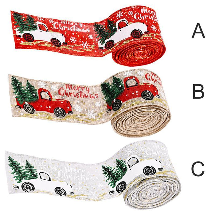 Christmas Ribbon Classic Wrapping Christmas Tree Ribbon Wreath Bows