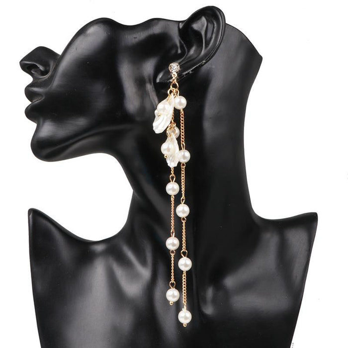 New Women's Jewelry Pearl Shell Earrings