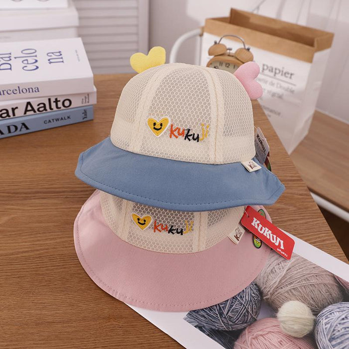 Summer Cute Baby Colorful Love Children's Fisherman Net Hat