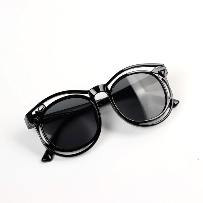 Children's Sunglasses round frame anti ultraviolet sunshade glasses