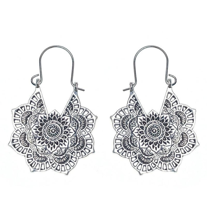 Ethnic Style Female Bohemian Court Style U-shaped Earrings Jewelry