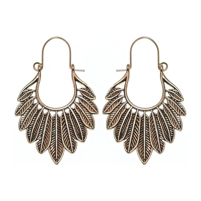 Ethnic Style Female Bohemian Court Style U-shaped Earrings Jewelry