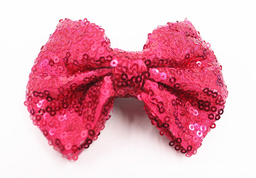 Sequin Bow Hair Clip