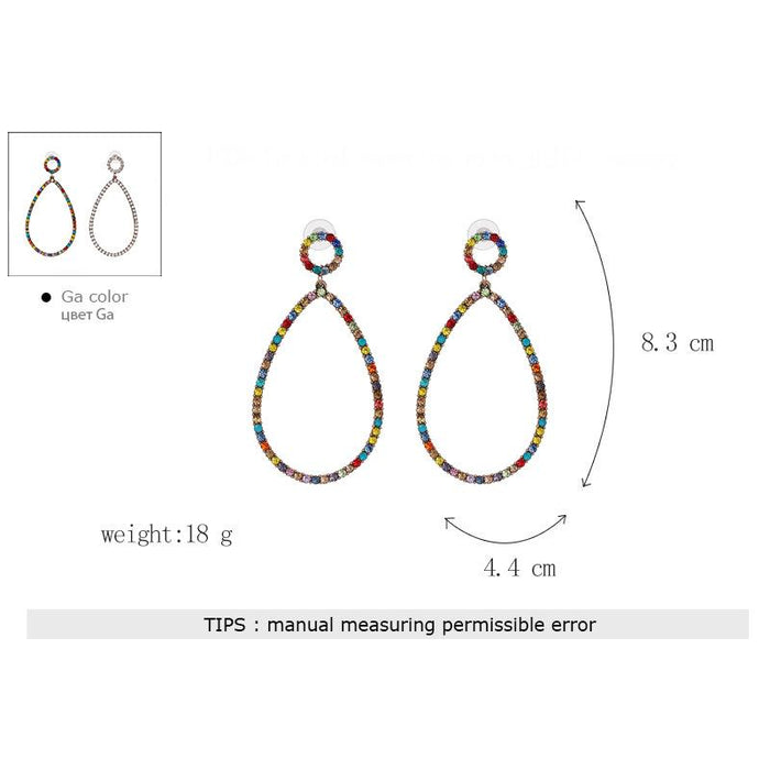 New Creative Versatile Women's Round Fashion Earrings Accessories