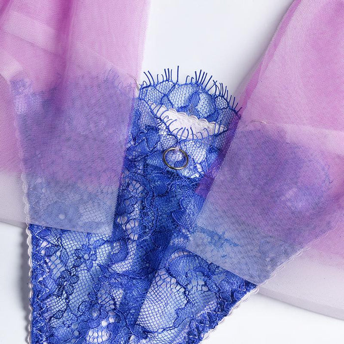 Women Lace Stitching Underwear Sexy Lingerie Set