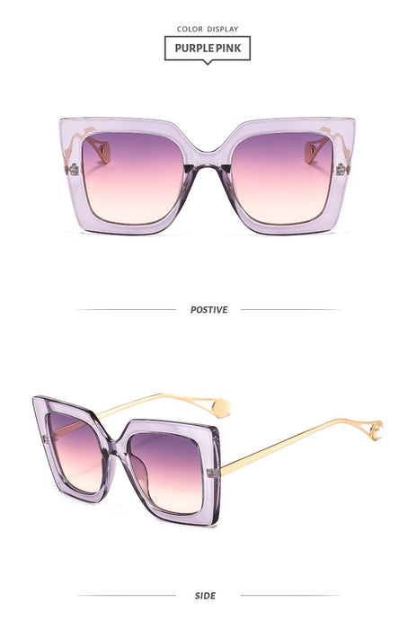 Box gradient pearl Sunglasses