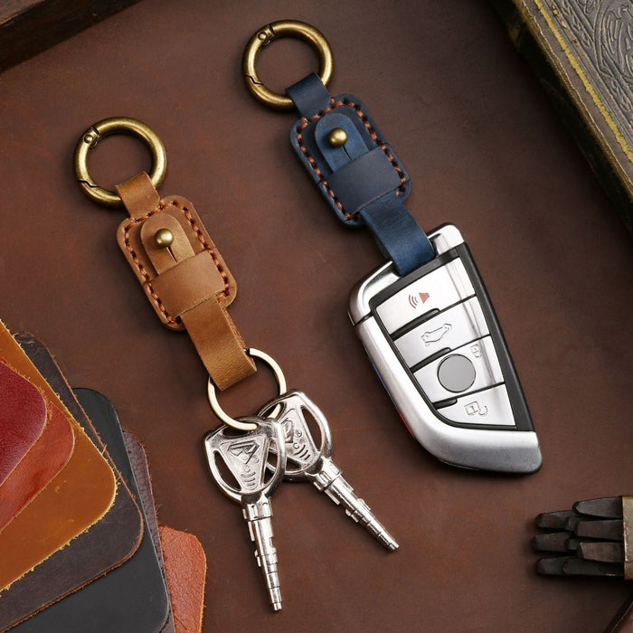 Fashion Simple Multicolour Leather Keychain