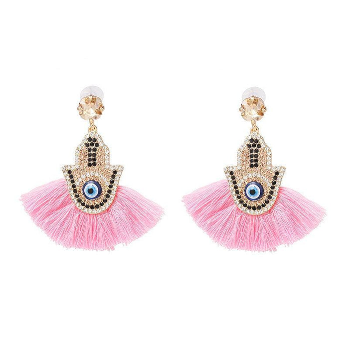 New fan tassel female Earrings accessories