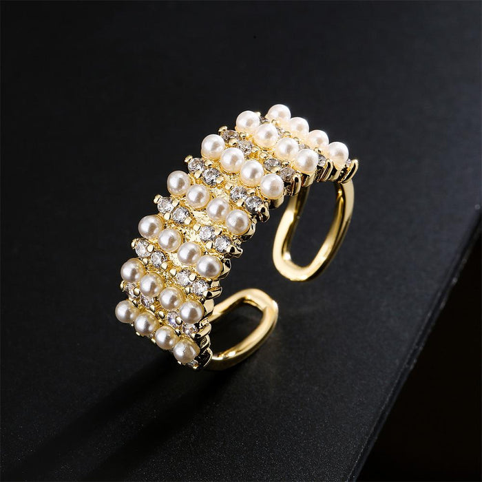 Luxurious Women's Opening Design Adjustable Ring