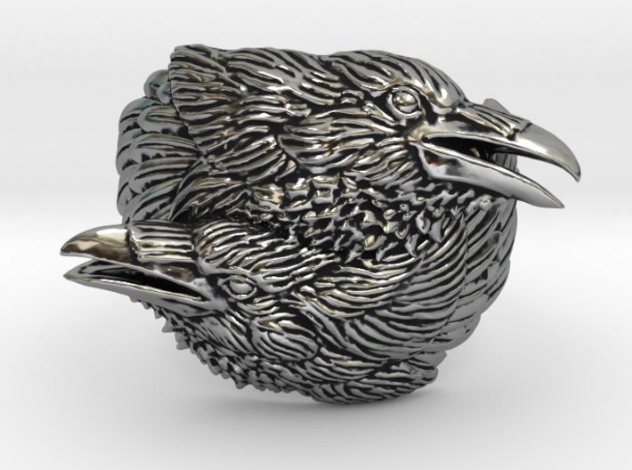 Vintage Creative Personality Two Crow Rings