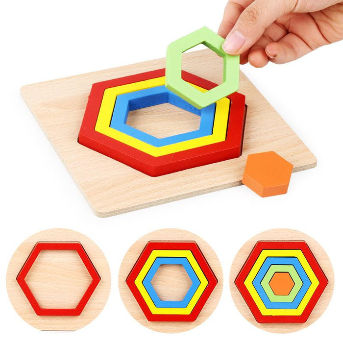 Children's Three-dimensional Puzzle Wooden Toy