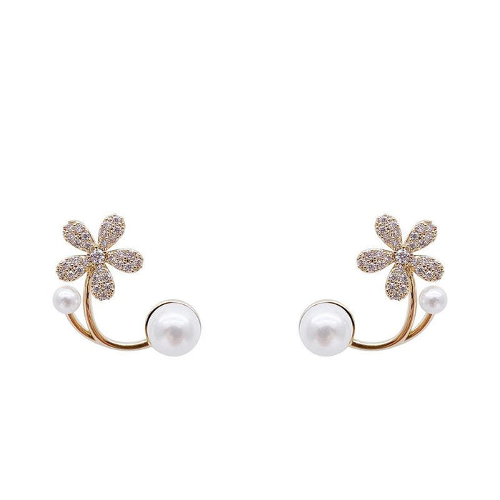 Pearl Flower Earrings