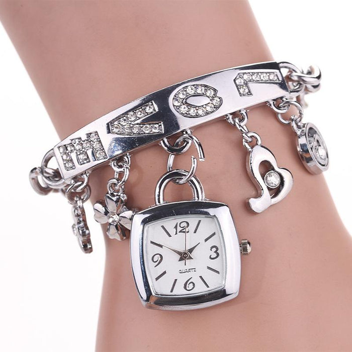 CINDY XM032 Women's Stainless Steel Bracelet Watch Female Fashion Love Bracelet Watch