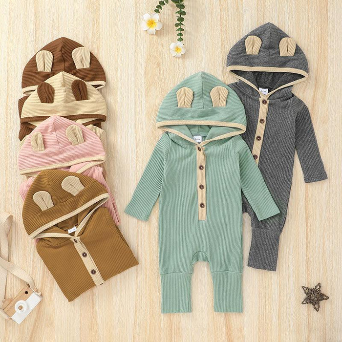 Infant Jumpsuit Cute Baby Long Sleeve Bodysuit