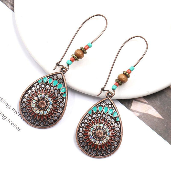 Personalized Fashion Retro Drop-shaped Long Oil Drop Earrings