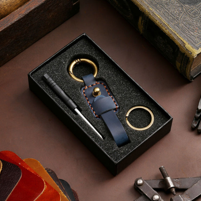 Fashion Simple Multicolor Leather Keychain