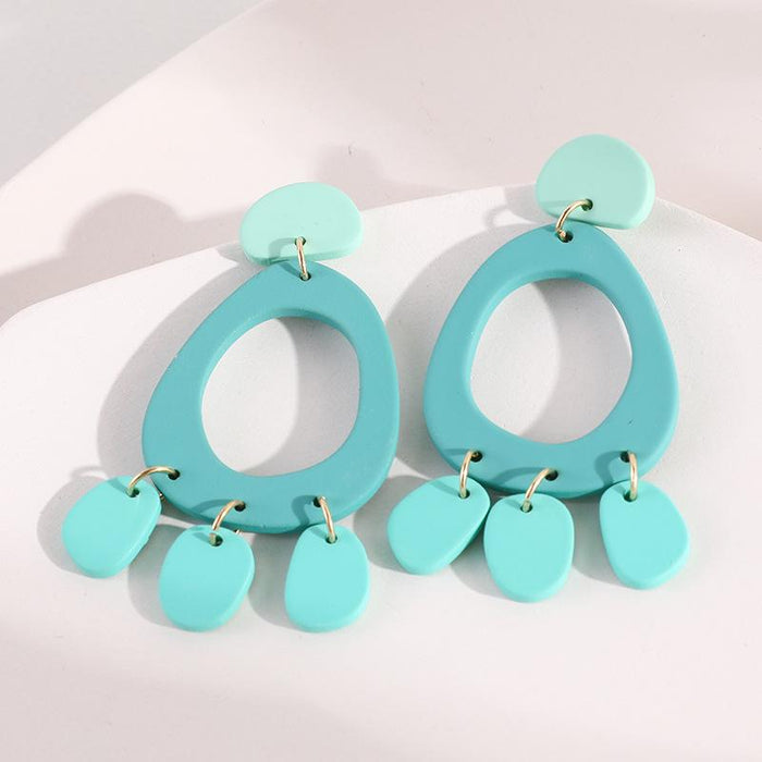 Macaron Fashion Acrylic Women's Earrings