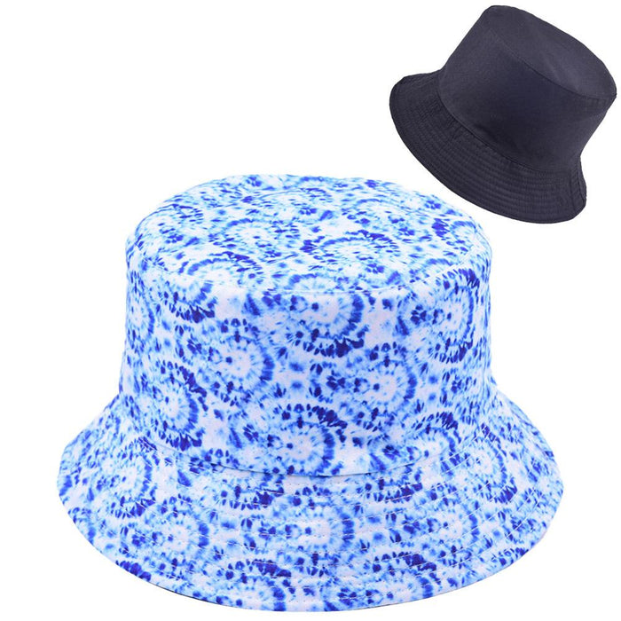 Multi-style Printed Fisherman Hat Outdoor Sun Hat Double-sided