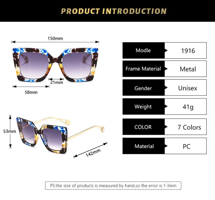 Box gradient pearl Sunglasses