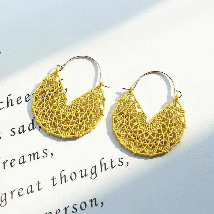 Fashion Spring Geometric Personality Simple Candy Color Earrings