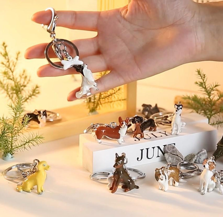 Creative Three-dimensional Pet Dog Keychain Accessories