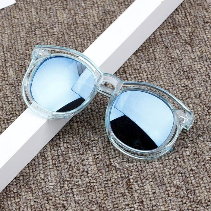 Children's Sunglasses round frame hollowed out colourful