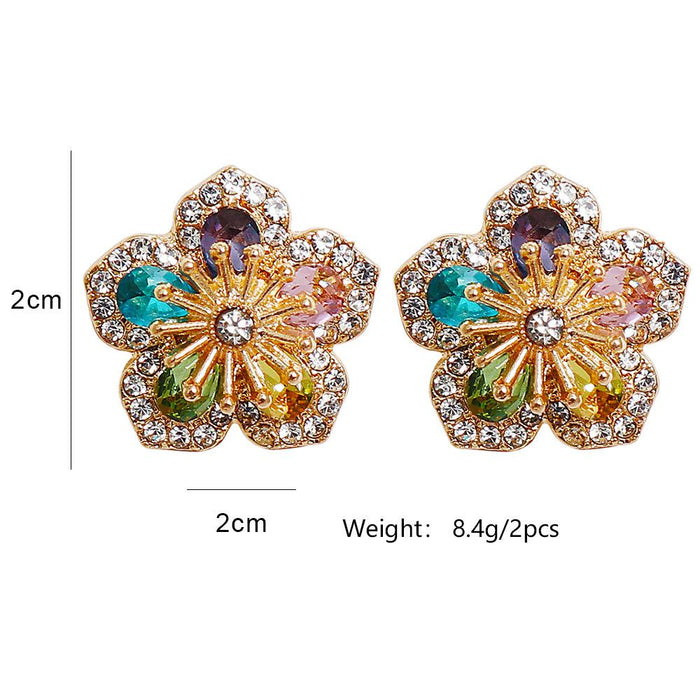 New Fashion Temperament Earrings Flower Female Earrings Accessories