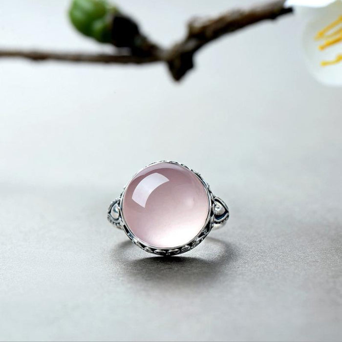 New Simple Fashion Hibiscus Stone Ring