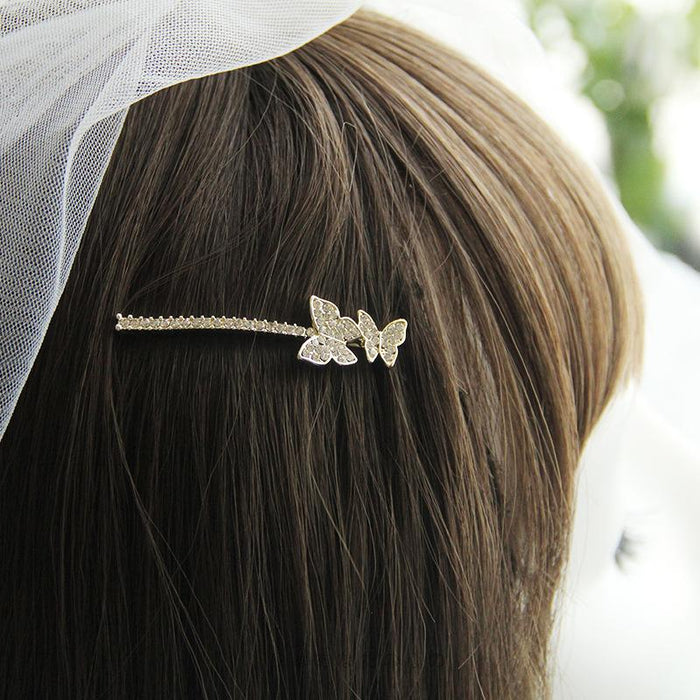 Rhinestone alloy clip