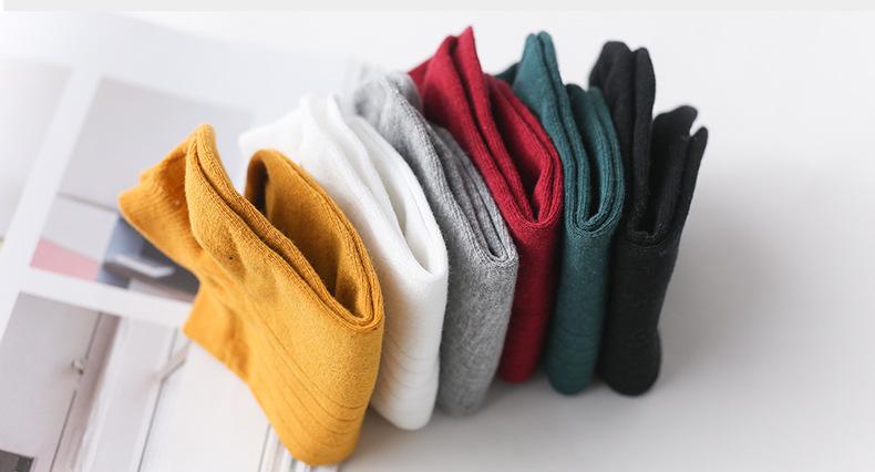 New Solid Color Boat Socks Short Low Cotton Socks