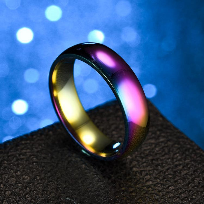 Titanium Steel Couple Ring