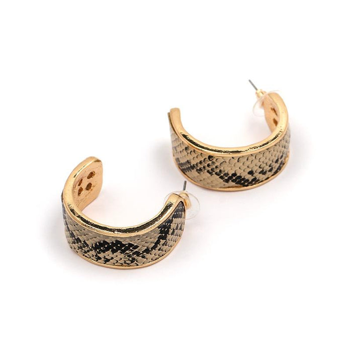 Women's Jewelry C-shaped Women's Leopard Earrings Accessories