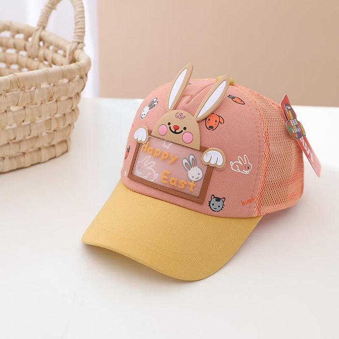 Summer Cute Bunny Children's Sunshade Net Hat