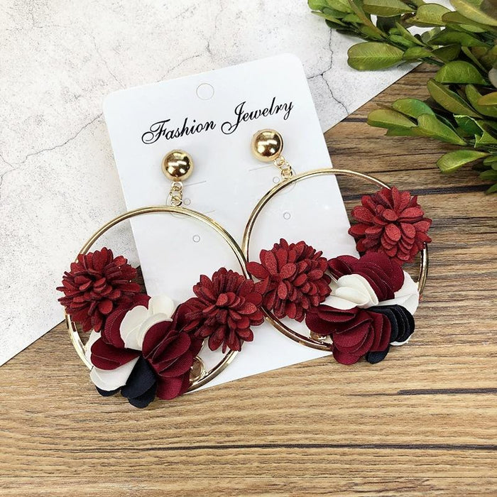 Multi Style Handmade Flower Earrings