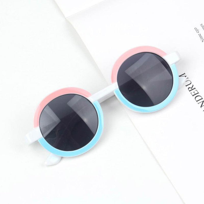 Children's Sunglasses New transparent colour matching glasses