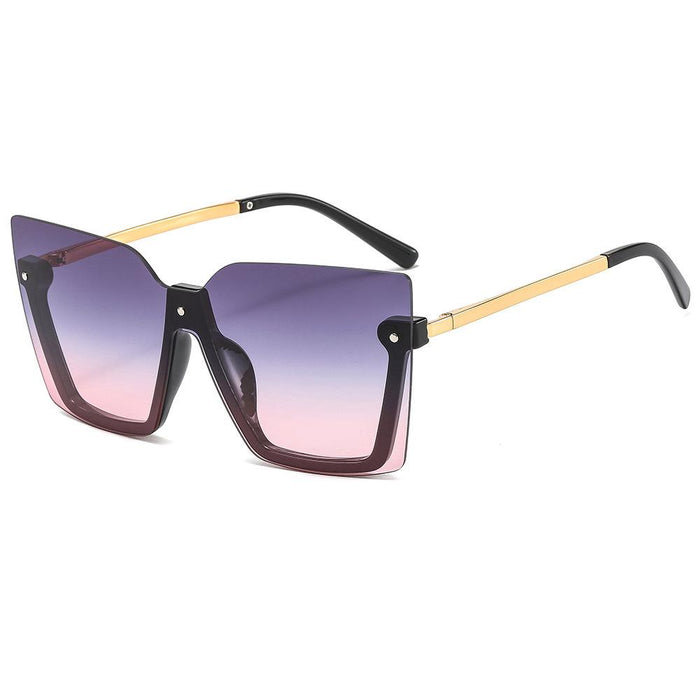 Lower half frame one piece Sunglasses