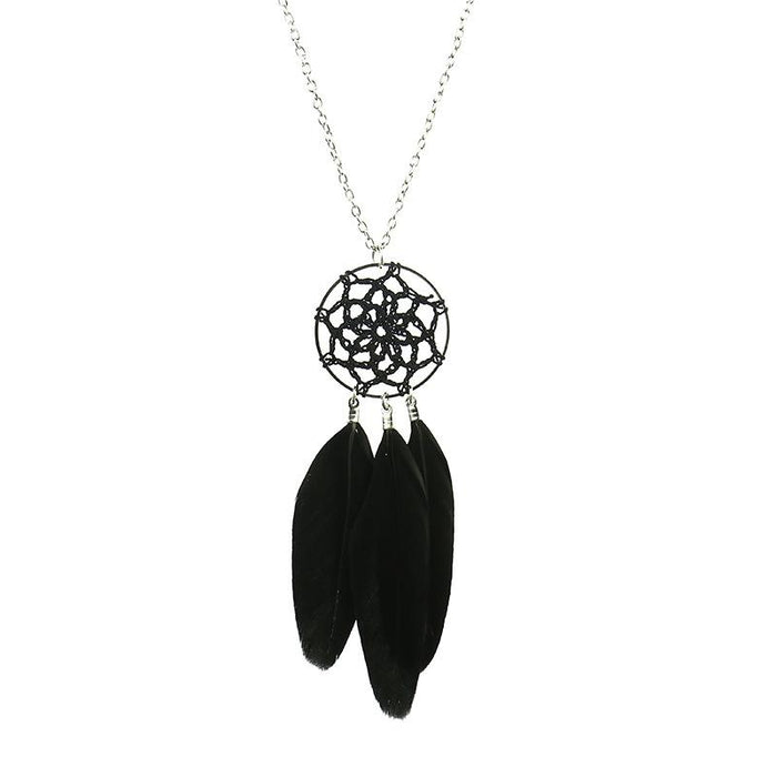 2022 New Vintage Feather Exotic Pendant Necklace