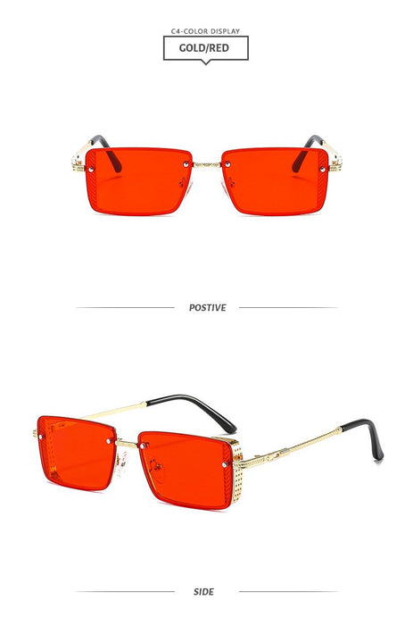 Metal small square Sunglasses