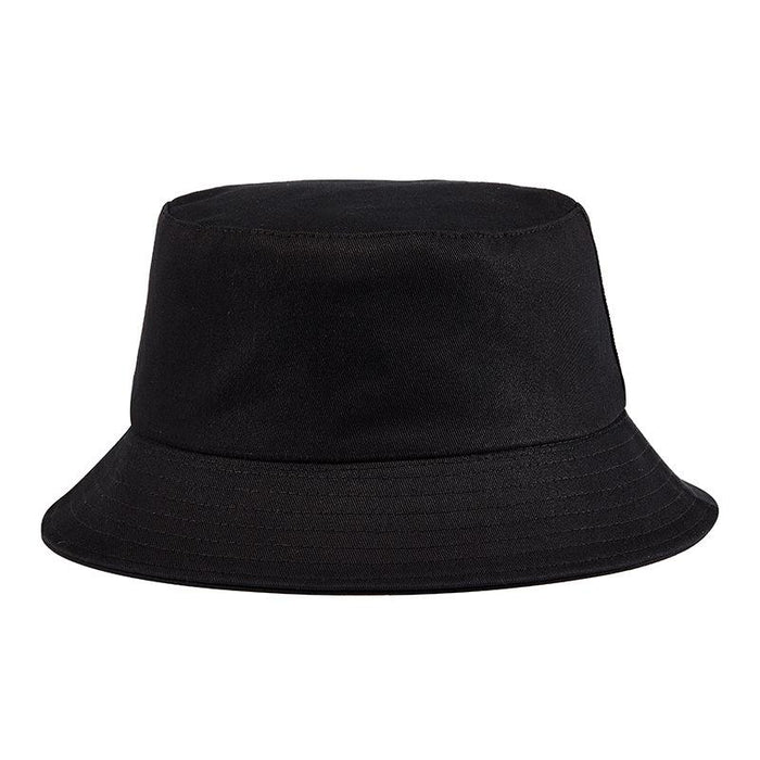 New Simple Pure Black Fisherman Hat Sun Hat