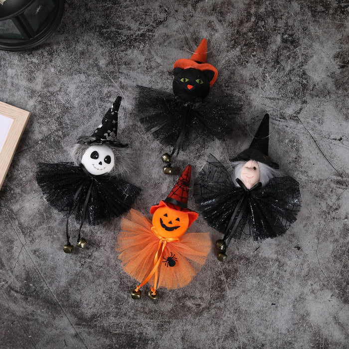 Halloween Party Bar Decorated Pumpkin Ghost Witch Black Cat Pendant